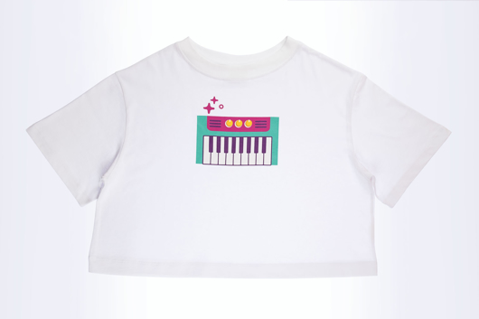 Picture of Crop top My Little Synth - Premium cotton