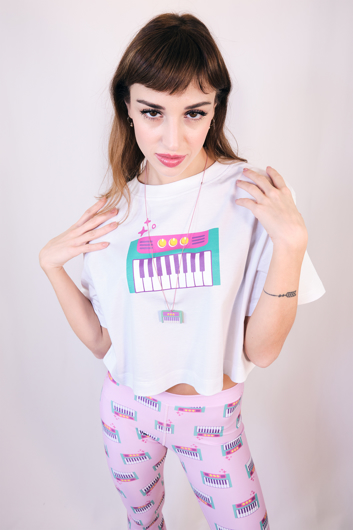 Picture of Crop top My Little Synth - Premium cotton